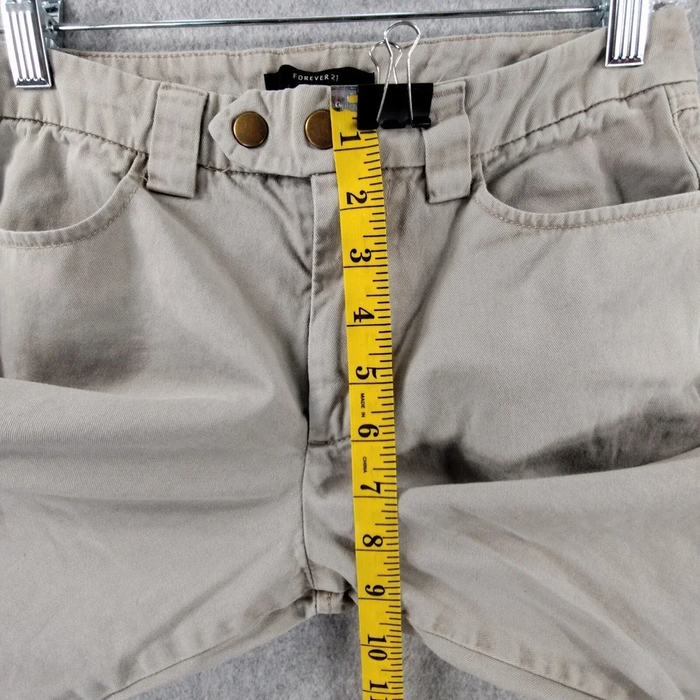Women's Forever 21 Size XS‎ Frayed Hem Like Cargo Beige Pants📸SEE PIC📏📸